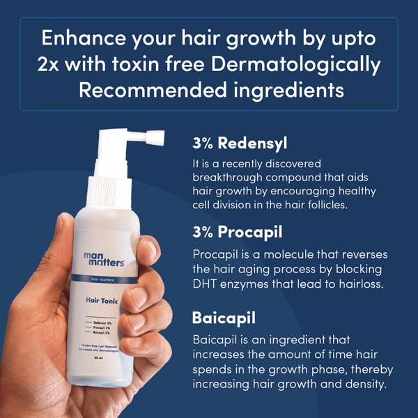 Buy REDENSYL Hair Tonic for 2x Hair Growth with Procapil & Baicapil
